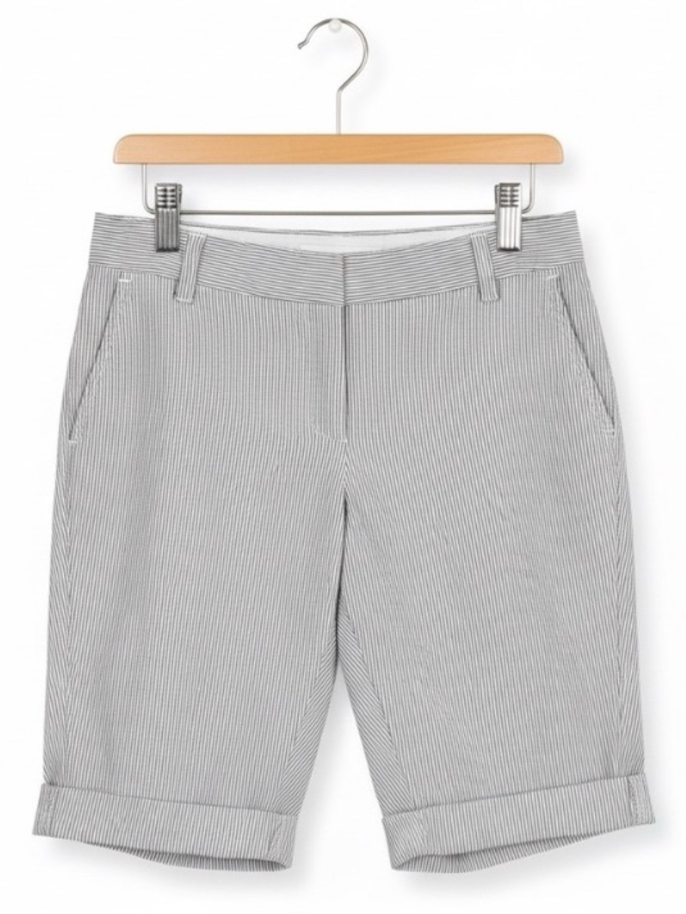 Liz Claiborne “Sloan” Striped Cottony Shorts